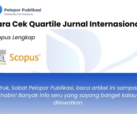 Cara Cek Quartile Jurnal Internasional