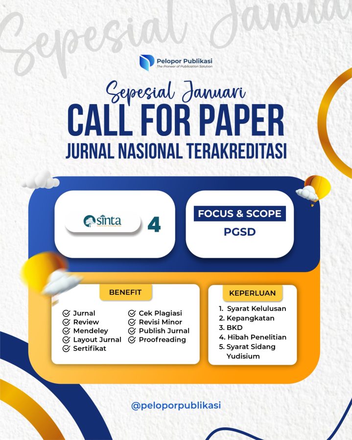 Publikasikan Penelitian Anda di Jurnal Nasional Terakreditasi SINTA 4 Bidang PGSD!