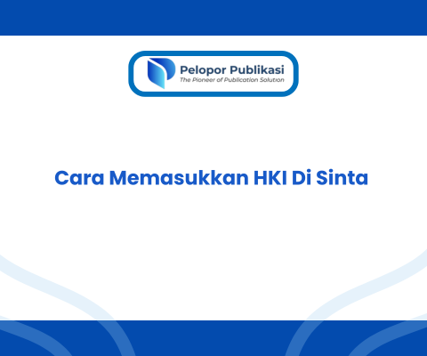 Cara Memasukkan HKI Di Sinta