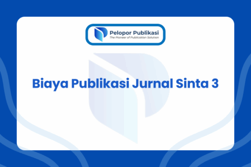Biaya Publikasi Jurnal Sinta 3