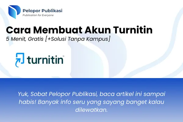 Cara Membuat Akun Turnitin