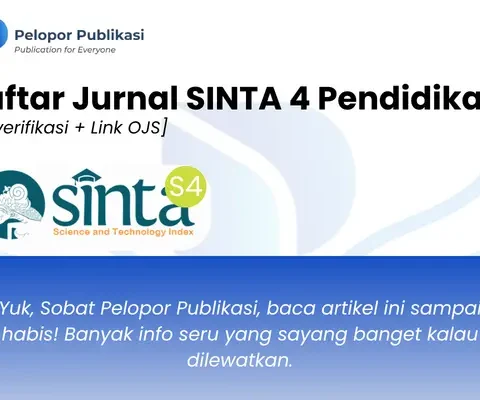 Daftar Jurnal SINTA 4 Pendidikan