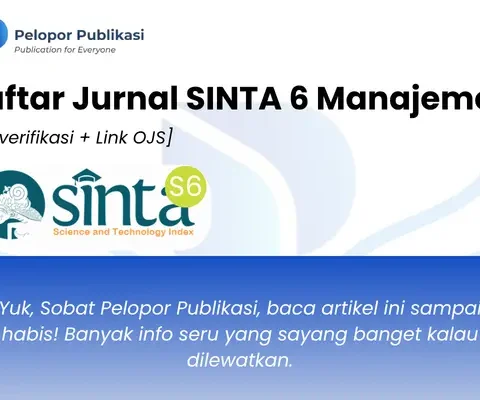 Daftar Jurnal SINTA 6 Manajemen