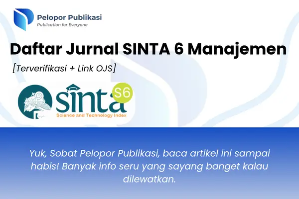 Daftar Jurnal SINTA 6 Manajemen