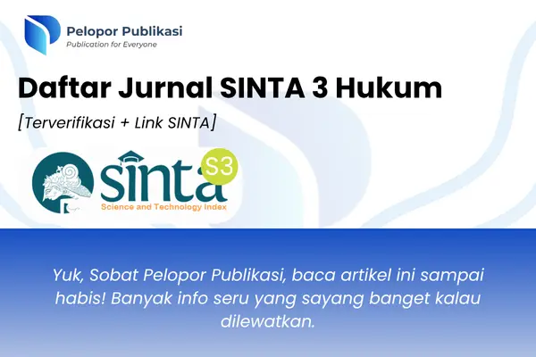 Daftar Jurnal SINTA 3 Hukum