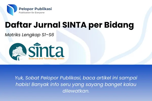 Daftar Jurnal SINTA per Bidang