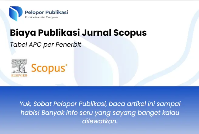 Biaya Publikasi Jurnal Scopus
