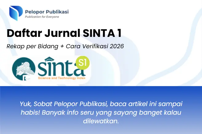 Daftar Jurnal SINTA 1: Rekap per Bidang + Cara Verifikasi