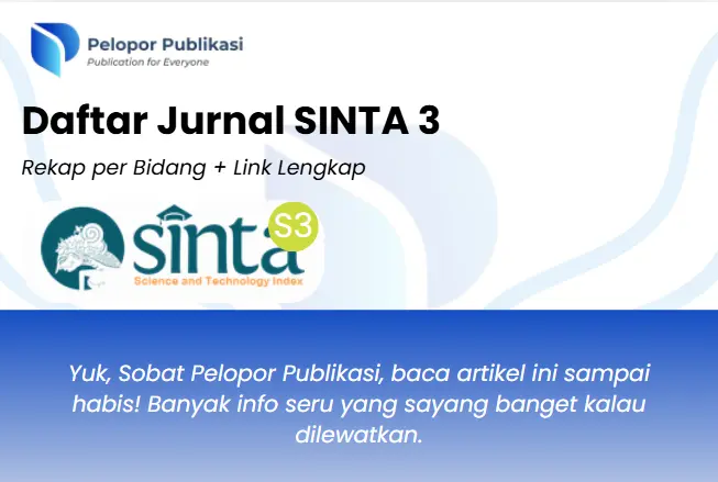 Daftar Jurnal SINTA 3: Rekap per Bidang + Link Lengkap