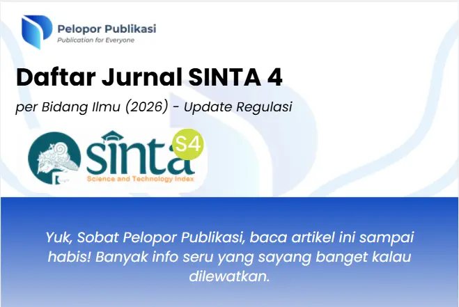 Daftar Jurnal SINTA 4 per Bidang Ilmu – Update Regulasi