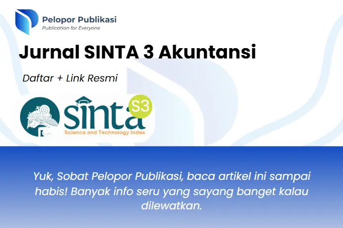 Jurnal SINTA 3 Akuntansi