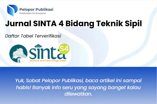Jurnal SINTA 4 Bidang Teknik Sipil