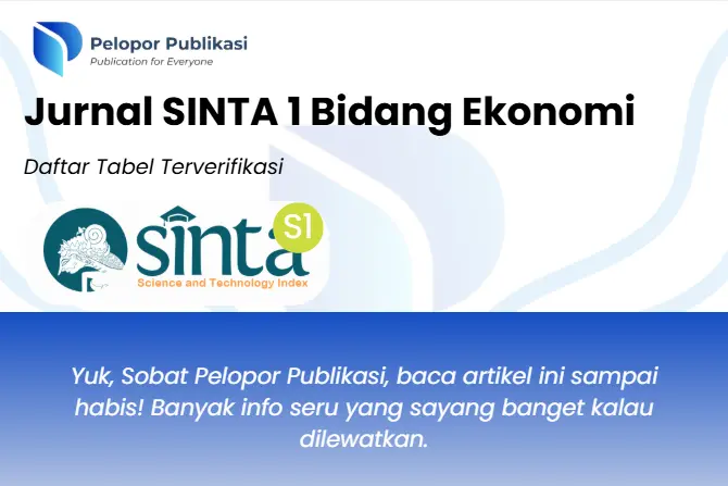 Daftar Jurnal SINTA 1 Bidang Ekonomi, Tabel Terverifikasi