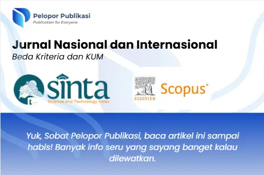 Jurnal Nasional dan Internasional, Beda Kriteria Resmi dan Nilai KUM